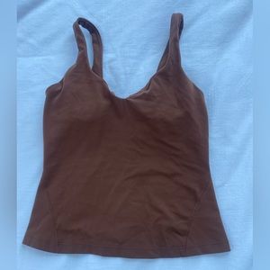 brown lululemon align tank